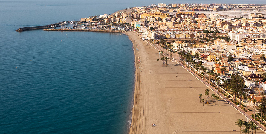 Playa Romanilla Roquetas de Mar - Roqebus